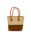 Trinidad Two Tone Straw Basket Bag
